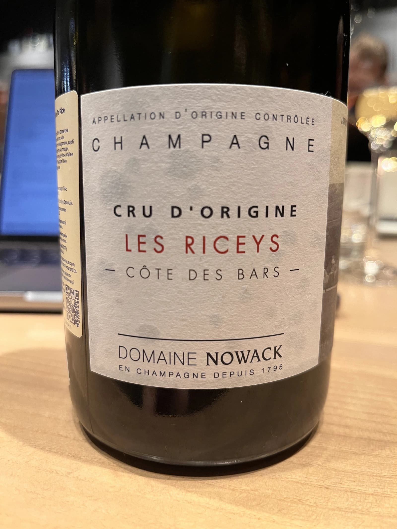 Domaine Nowack Les Riceys 2015