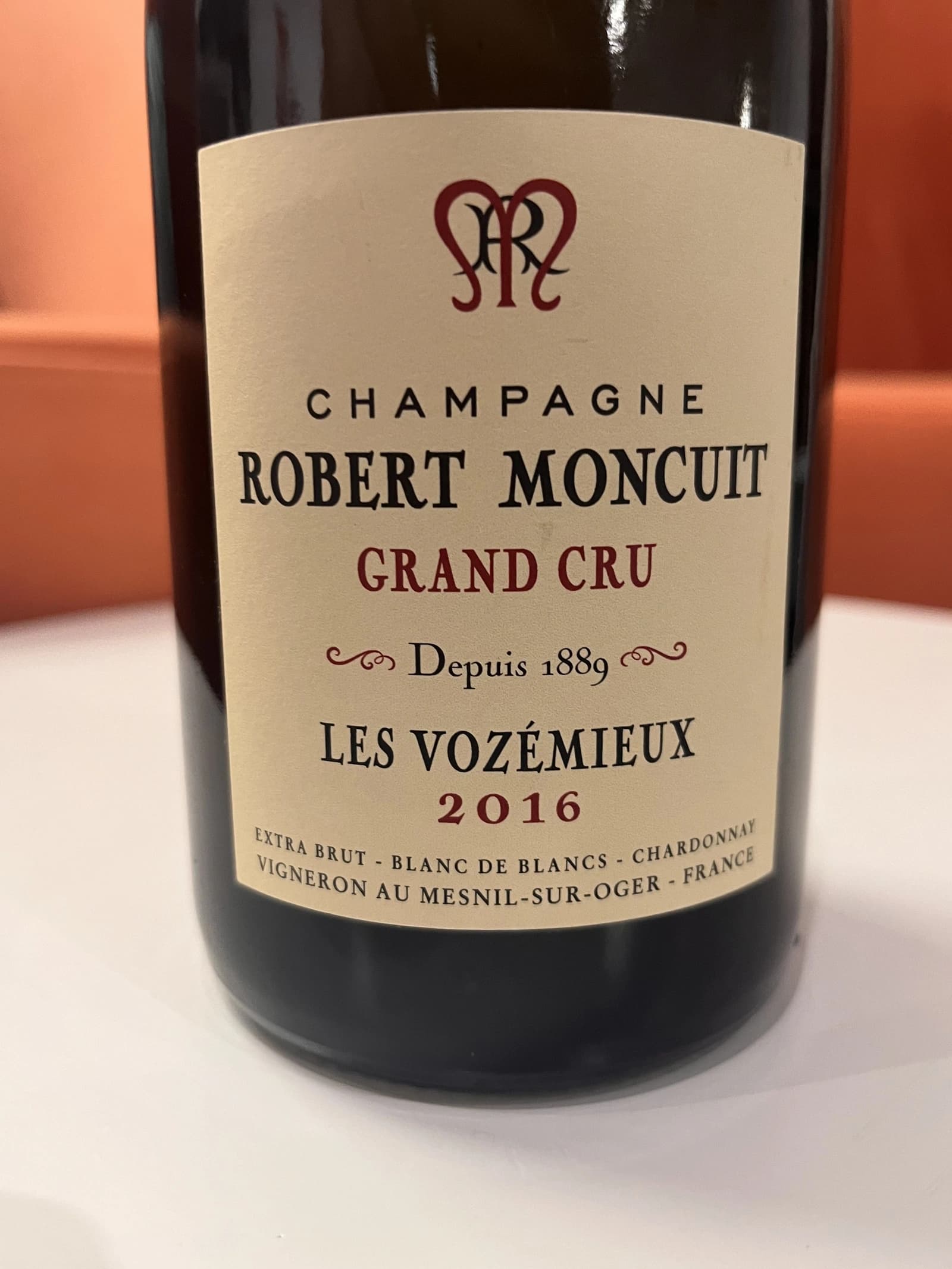 Robert Moncuit Les Vozémieux Blanc de Blancs Grand Cru 2016